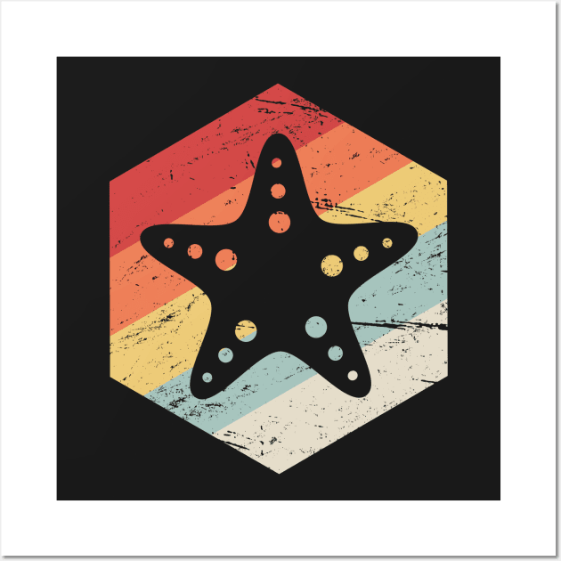 Retro 70s Starfish Wall Art by MeatMan